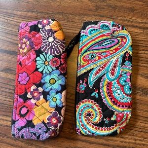 2 Multicolor Vera Bradley pencil bags!